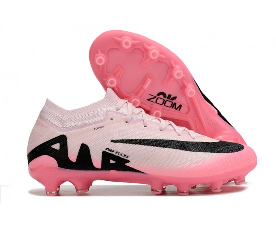 Nike Air Zoom Mercurial Vapor 15 Elite AG Low Soccer Cleats Pink White Black For Men