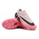 Nike Air Zoom Mercurial Vapor 15 Elite AG Low Soccer Cleats Pink White Black For Men