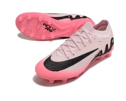 Nike Air Zoom Mercurial Vapor 15 Elite AG Low Soccer Cleats Pink White Black For Men 