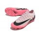 Nike Air Zoom Mercurial Vapor 15 Elite AG Low Soccer Cleats Pink White Black For Men