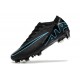 Nike Air Zoom Mercurial Vapor 15 Elite FG Black Ltblue Soccer Cleats For Men