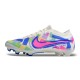 Nike Air Zoom Mercurial Vapor 15 Elite FG Low Soccer Cleats Blue Pink White For Men And Women