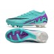 Nike Air Zoom Mercurial Vapor 15 Elite FG Low Soccer Cleats Ltblue Purple Black For Men And Women