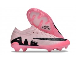 Nike Air Zoom Mercurial Vapor 15 Elite FG Low Soccer Cleats Pink Black For Men And Women 