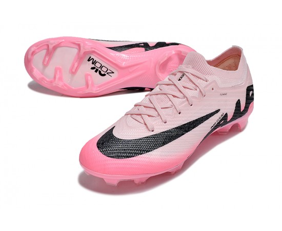 Nike Air Zoom Mercurial Vapor 15 Elite FG Low Soccer Cleats Pink Black For Men And Women