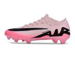 Nike Air Zoom Mercurial Vapor 15 Elite FG Low Soccer Cleats Pink Black For Men And Women 