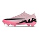 Nike Air Zoom Mercurial Vapor 15 Elite FG Low Soccer Cleats Pink Black For Men And Women