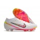 Nike Air Zoom Mercurial Vapor 15 Elite FG Low Soccer Cleats White Peach For Men And Women