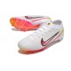 Nike Air Zoom Mercurial Vapor 15 Elite FG Low Soccer Cleats White Peach For Men And Women