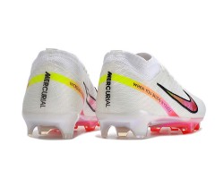 Nike Air Zoom Mercurial Vapor 15 Elite FG Low Soccer Cleats White Peach For Men And Women 