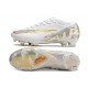 Nike Air Zoom Mercurial Vapor 15 Elite FG Low Soccer Cleats White Silver Gold For Men