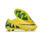 Nike Air Zoom Mercurial Vapor 15 Elite FG Low Soccer Cleats Yellow Black For Men And Women