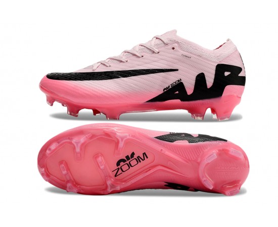 Nike Air Zoom Mercurial Vapor 15 Elite FG Pink Black Ltpink Low Soccer Cleats For Men