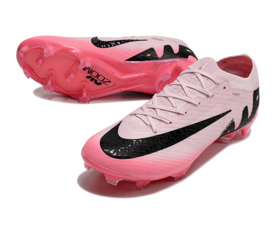 Nike Air Zoom Mercurial Vapor 15 Elite FG Pink Black Ltpink Low Soccer Cleats For Men