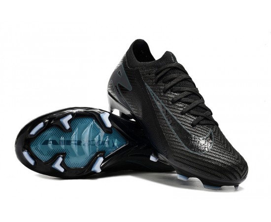 Nike Air Zoom Mercurial Vapor 16 Elite FG Low Black Blue Soccer Cleats For Women And Men