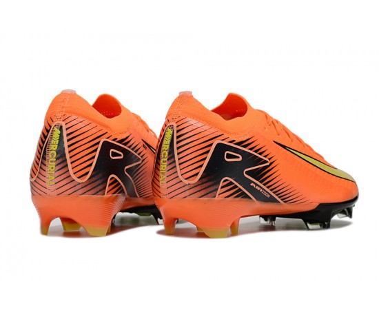 Nike Air Zoom Mercurial Vapor 16 Elite FG Low Orange Black Yellow Soccer Cleats For Men