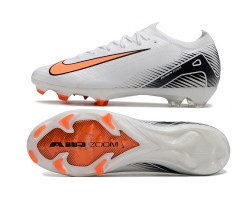 Nike Air Zoom Mercurial Vapor 16 Elite FG Low White Black Orange Soccer Cleats For Men 