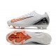 Nike Air Zoom Mercurial Vapor 16 Elite FG Low White Black Orange Soccer Cleats For Men