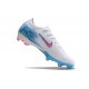 Nike Air Zoom Mercurial Vapor 16 Elite FG Low White Pink Blue Soccer Cleats For Men