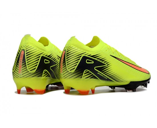 Nike Air Zoom Mercurial Vapor 16 Elite FG Low Yellow Green Black Orange Soccer Cleats For Men