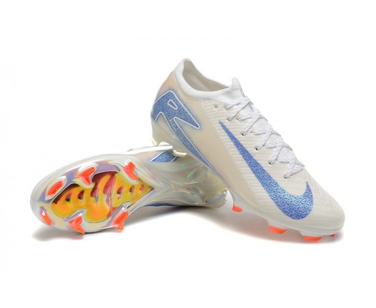 Nike Air Zoom Mercurial Vapor 16 Elite FG Low Yellow White Blue Soccer Cleats For Men