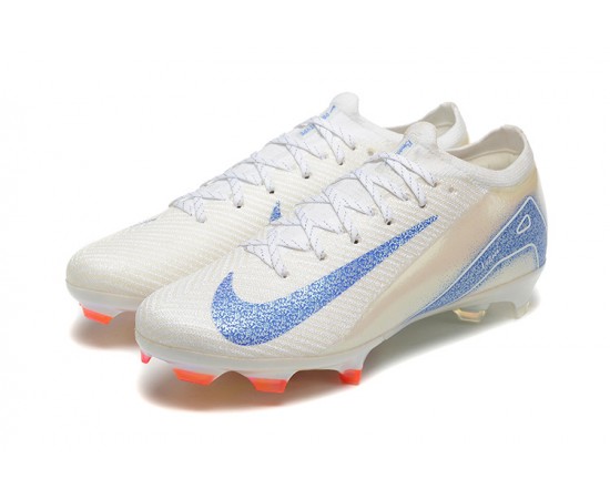 Nike Air Zoom Mercurial Vapor 16 Elite FG Low Yellow White Blue Soccer Cleats For Men