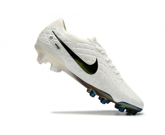 Nike Tiempo Legend 10 Elite FG Beige And Black Low Soccer Cleats For Men