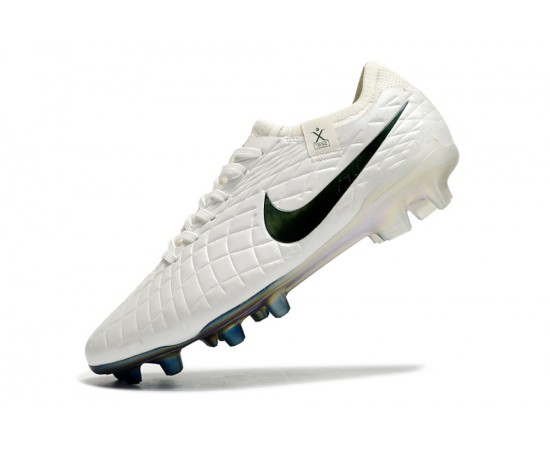 Nike Tiempo Legend 10 Elite FG Beige And Black Low Soccer Cleats For Men