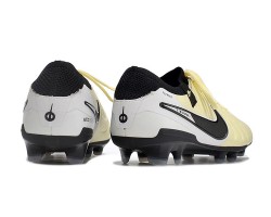 Nike Tiempo Legend 10 Elite FG Beige Black White Low Soccer Cleats For Men