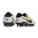 Nike Tiempo Legend 10 Elite FG Beige Black White Low Soccer Cleats For Men