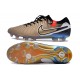 Nike Tiempo Legend 10 Elite FG Brown Gold Grey Low Soccer Cleats For Men