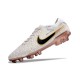 Nike Tiempo Legend 10 Elite FG Brown White Black Low Soccer Cleats For Men