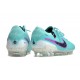 Nike Tiempo Legend 10 Elite FG Ltblue Purple Black Low Soccer Cleats For Men