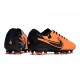 Nike Tiempo Legend 10 Elite FG Orange And Black Low Soccer Cleats For Men