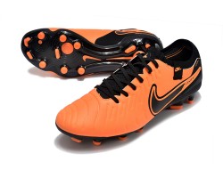 Nike Tiempo Legend 10 Elite FG Orange And Black Low Soccer Cleats For Men