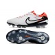 Nike Tiempo Legend 10 Elite FG Orange Black White Low Soccer Cleats For Men