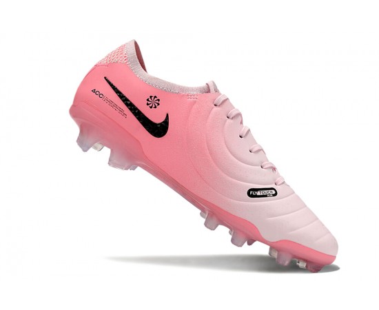 Nike Tiempo Legend 10 Elite FG Pink Black Low Soccer Cleats For Men