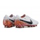 Nike Tiempo Legend 10 Elite FG White Black Gold Low Soccer Cleats For Men