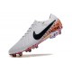 Nike Tiempo Legend 10 Elite FG White Black Gold Low Soccer Cleats For Men