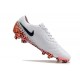 Nike Tiempo Legend 10 Elite FG White Black Gold Low Soccer Cleats For Men