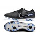 Nike Tiempo Legend 10 Elite FG White Blue Black Low Soccer Cleats For Men