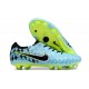 Nike Tiempo Legend 10 Elite FG Low Soccer Cleats Blue Black Green For Men