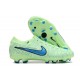 Nike Tiempo Legend 10 Elite FG Low Soccer Cleats Green Blue For Men