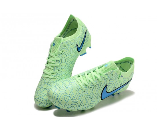 Nike Tiempo Legend 10 Elite FG Low Soccer Cleats Green Blue For Men