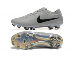 Nike Tiempo Legend 10 Elite FG Low Soccer Cleats Grey Black For Men 