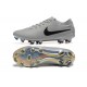 Nike Tiempo Legend 10 Elite FG Low Soccer Cleats Grey Black For Men