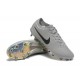 Nike Tiempo Legend 10 Elite FG Low Soccer Cleats Grey Black For Men