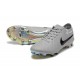 Nike Tiempo Legend 10 Elite FG Low Soccer Cleats Grey Black For Men