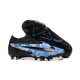 Nike Phantom GX Elite FG Grey Black Ltblue Low Soccer Cleats For Men