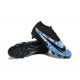 Nike Phantom GX Elite FG Grey Black Ltblue Low Soccer Cleats For Men